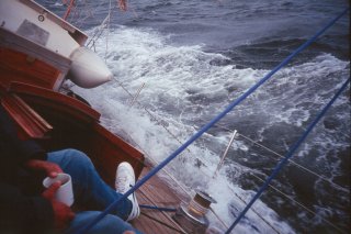 Anitas Deck wird gewaschen
