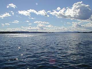 Die Aussicht in Richtung Fjord